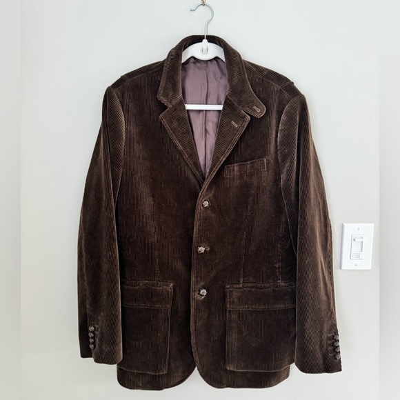 Vtg Polo Ralph Lauren Corduroy Hunting Shooting Sport Coat Blazer Brown Size M - Picture 2 of 16